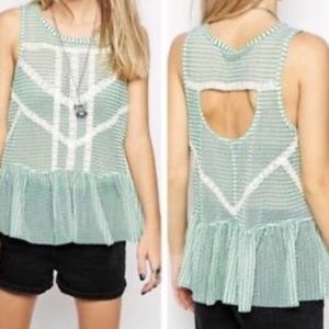 NWOT Free People Peplum Top